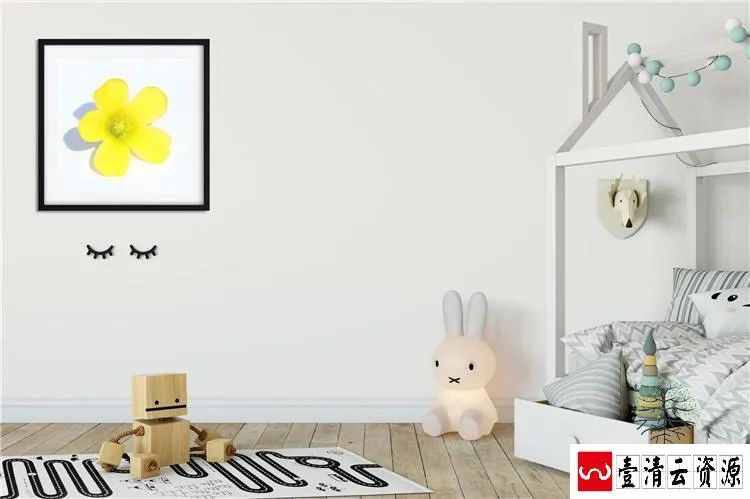 【S1458】【素材】儿童影楼3D效果写真模板简约立体感室内相册背景PSD分层素材
