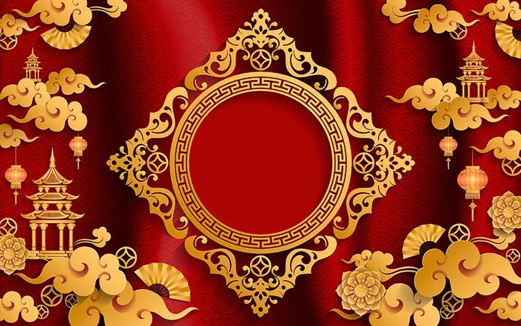 【S1322】【素材】喜庆猪年2019新年新春贺岁红色矢量海报模板EPS格式素材下载