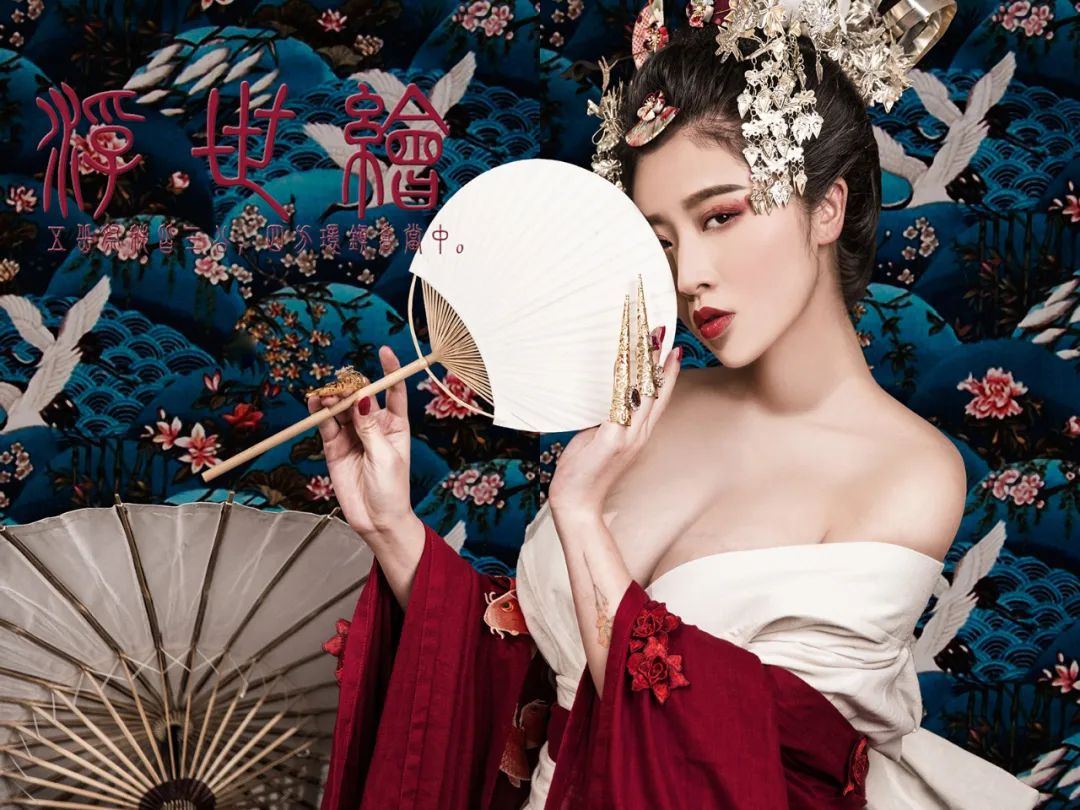 【S1462】【素材】盘子古装浮世绘写真样片宫廷风格个人写真JPGPSD设计素材