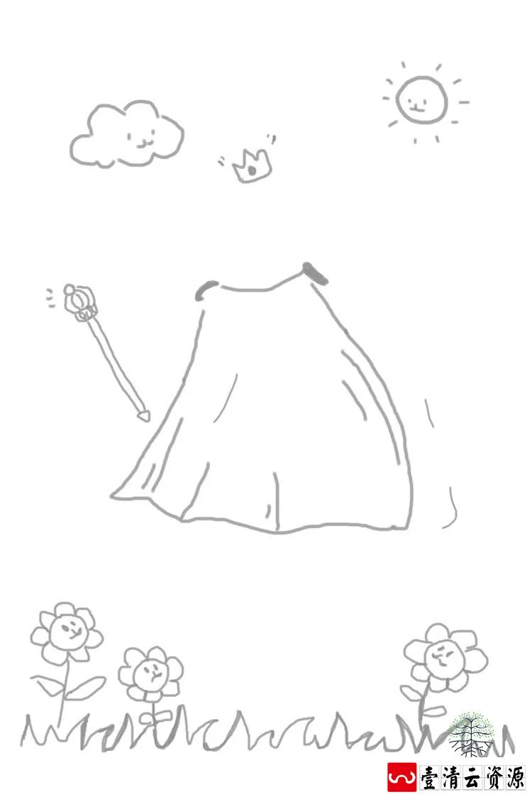 【S1393】【素材】卡通黑白线条儿童相册创意免扣影楼摄影分层设计PSD模板素材