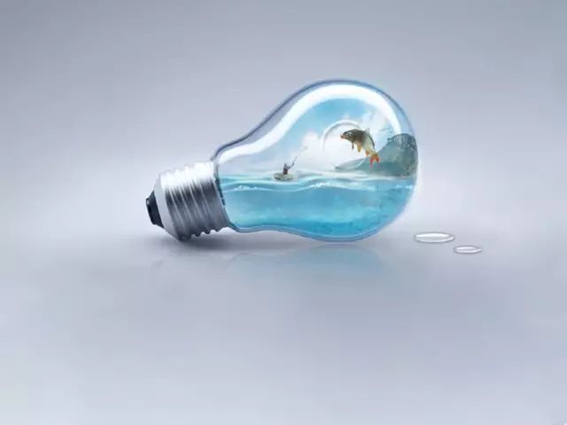 PS教程：合成灯泡中的垂钓者