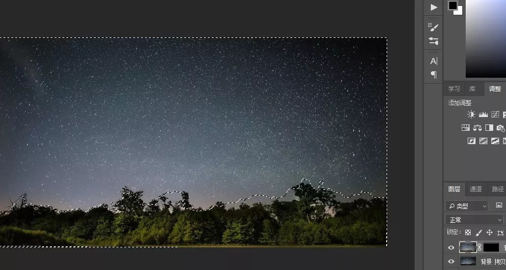 PS教程:一张星空图如何做出星轨?