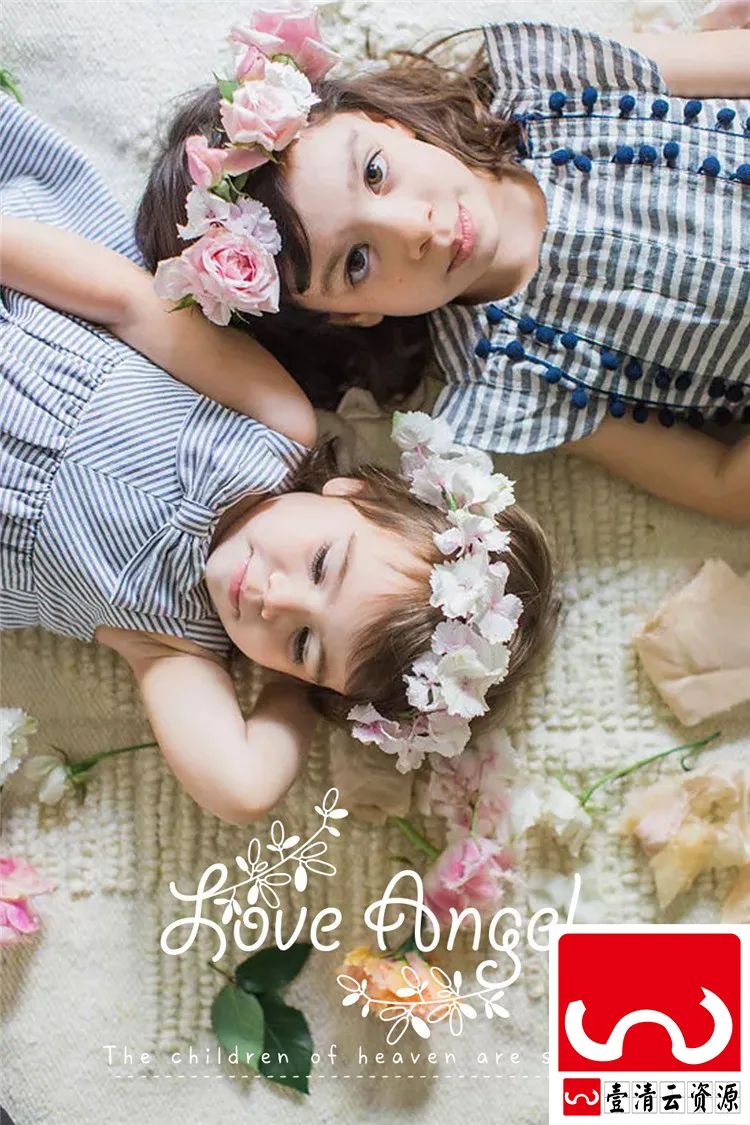 【S1565】【素材】意英文儿童写真模板唯美高端影楼拍摄相册PSD分层素材合集