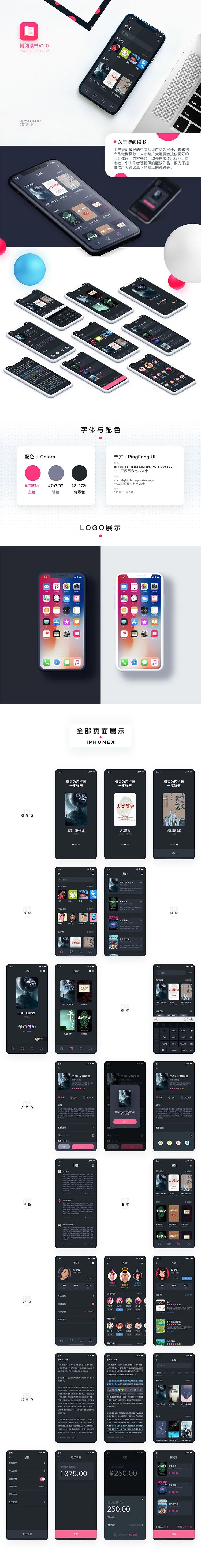 【S1704】【素材】2019面试作品APP长页包装PSD设计素材源文件