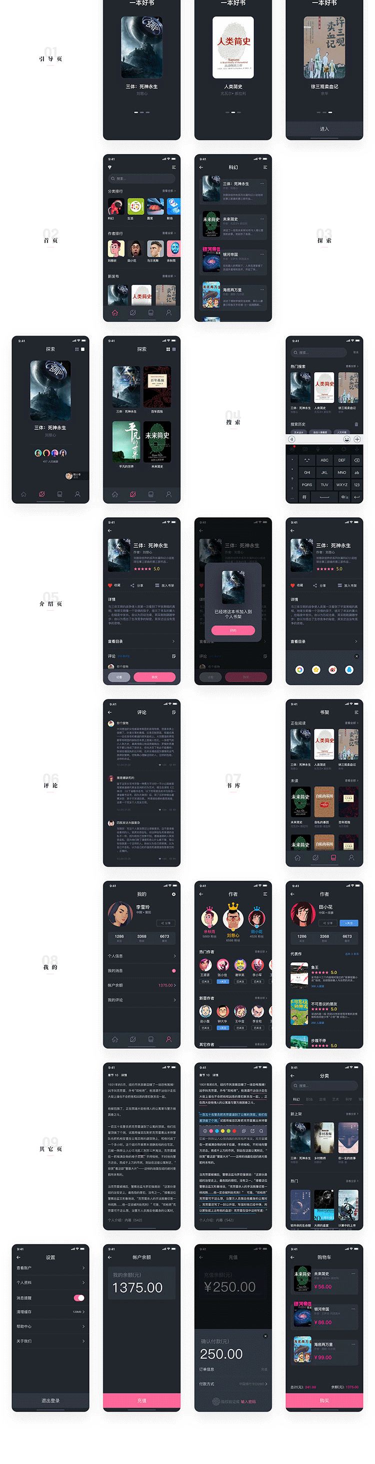 【S1704】【素材】2019面试作品APP长页包装PSD设计素材源文件