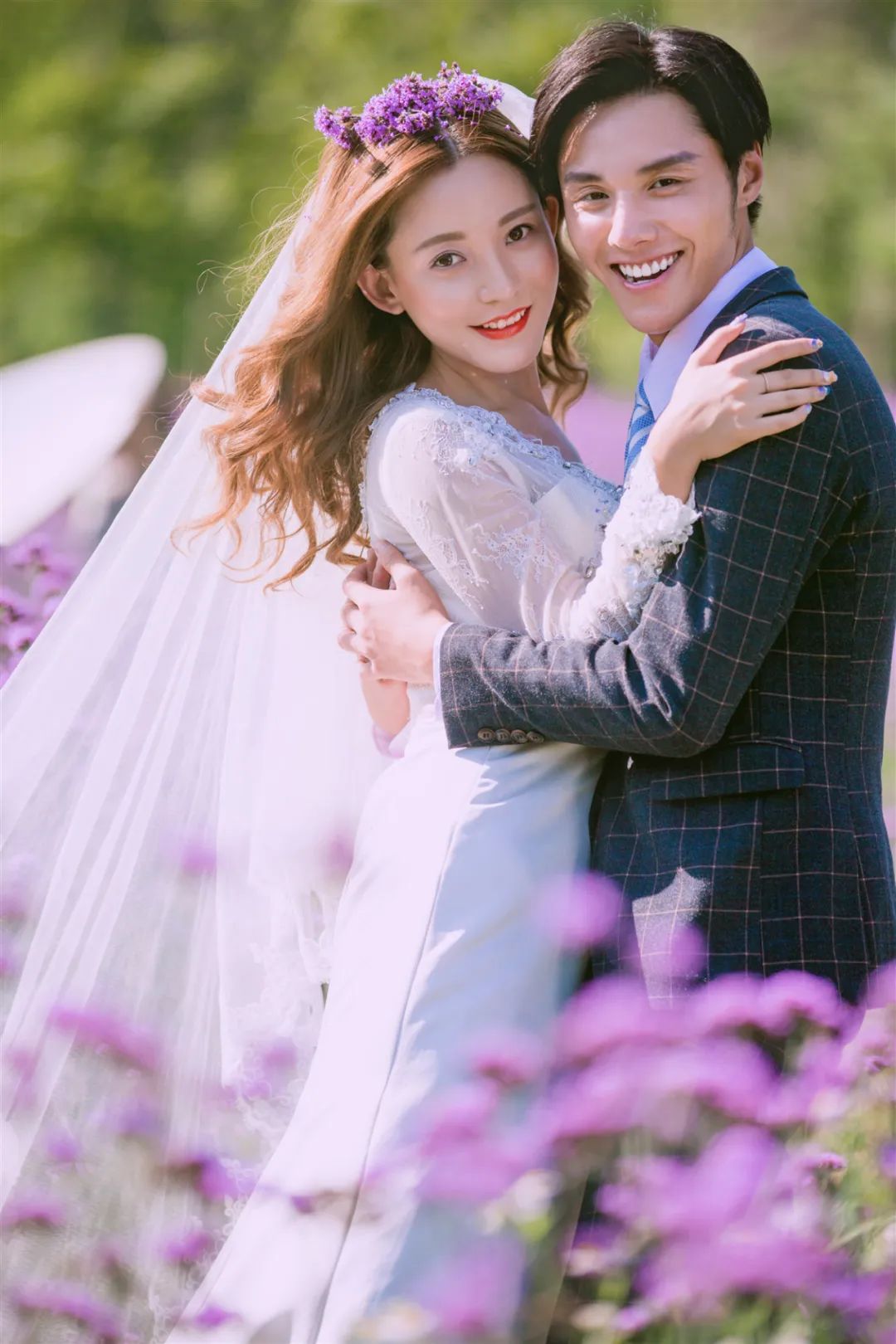 【S1673】【素材】唯美浪漫情侣外景婚纱摄影素材 影楼花海样照薰衣草主题新