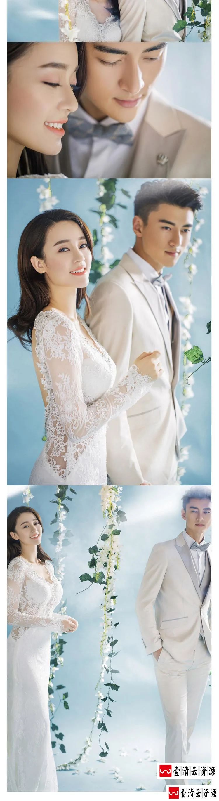 【S1625】【素材】唯美浪漫婚纱摄影系列素材 情侣韩式室内主题摄影放大样片