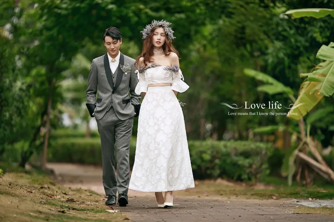 【S1617】【素材】小清新婚纱样片+小样旅拍森系外景放大样照影楼摄影设计素材