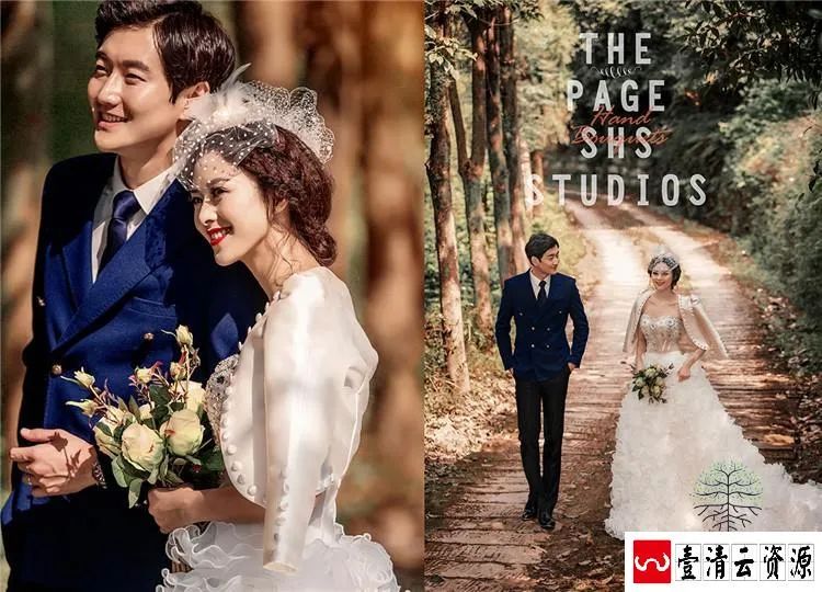 【S1569】【素材】影楼旅拍婚纱相册模板唯美浪漫外景排版设计样册PSD分层素材