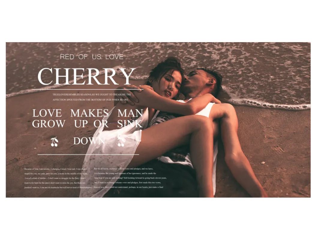 【S1515】【素材】浪漫爱情情侣新婚婚纱摄影模板 外景写真照psd排版设计相册