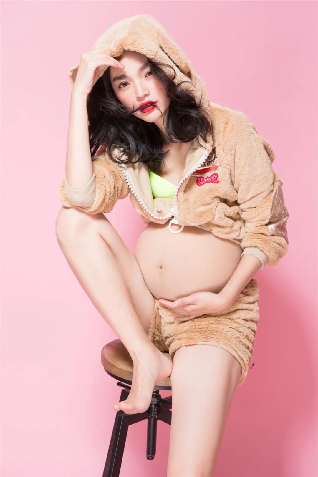 【S1527】【素材】粉色主题孕妇妈咪样片放大样照室内展会影楼摄影JPG格式素材