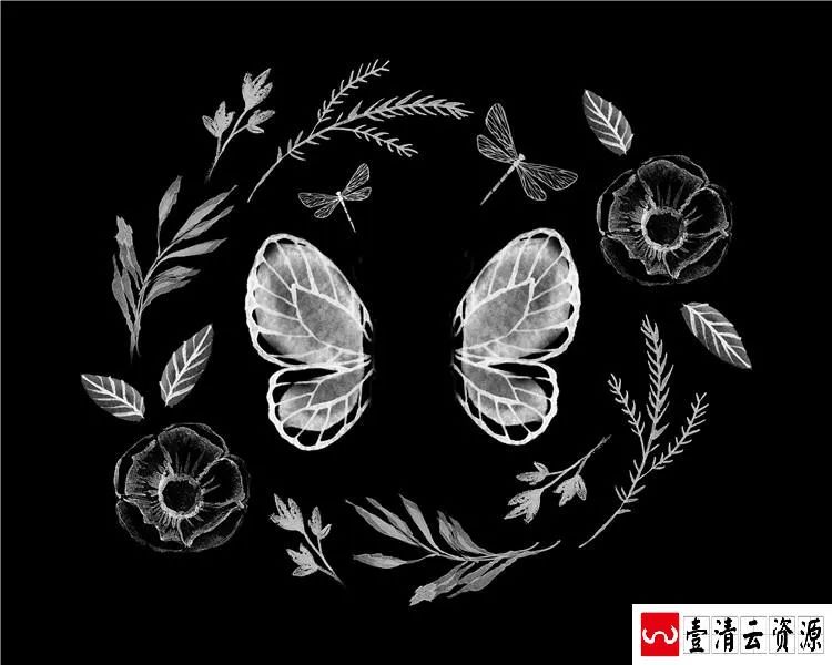 【S1489】【素材】创意新生婴儿满月写真抠图背景PSD模板宝宝百天照后期设计JPG素材