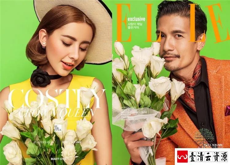 【S1575】【素材】喜庆婚纱写真相册时尚大气杂志风格影楼外拍摄影PSD模板素材