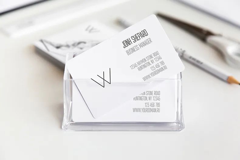 【S1829】【素材】白色VI模板样机PSD设计素材源文件