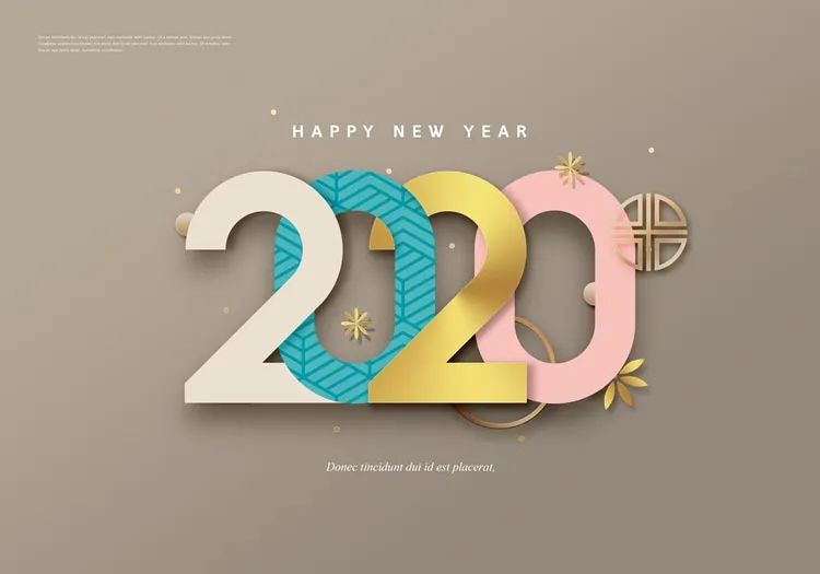 【S1747】【素材】30款2020年鼠年立体艺术字PSD设计素材源文件