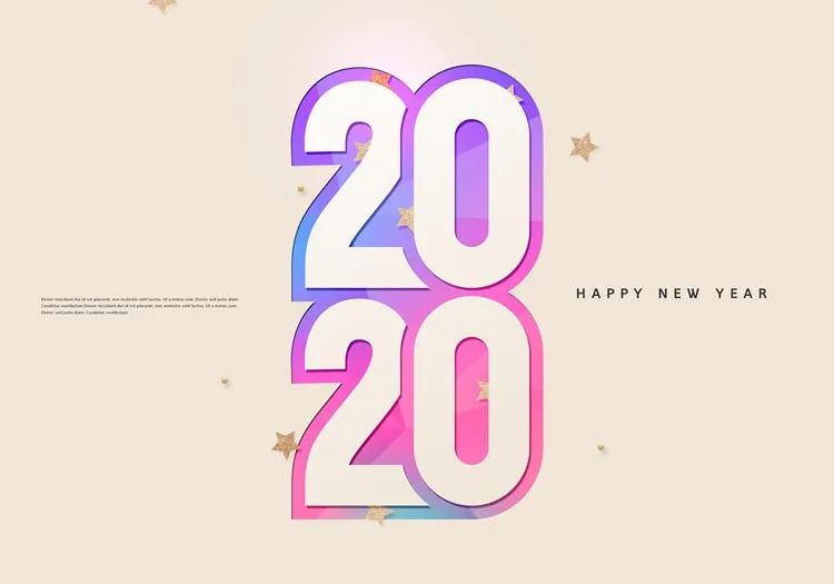【S1747】【素材】30款2020年鼠年立体艺术字PSD设计素材源文件