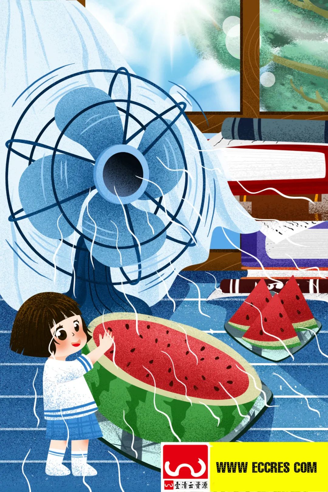 【S1799】【素材】120款24节气插画PSD海报素材