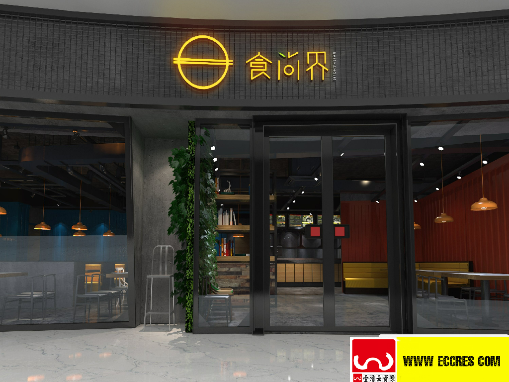 【S1836】【素材】76款门头智能贴图样机PSD设计素材源文件