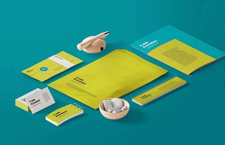 【S1831】【素材】时尚VI贴图智能样机02-88办公用品LOGO名片宣传册品牌模版PSD素材