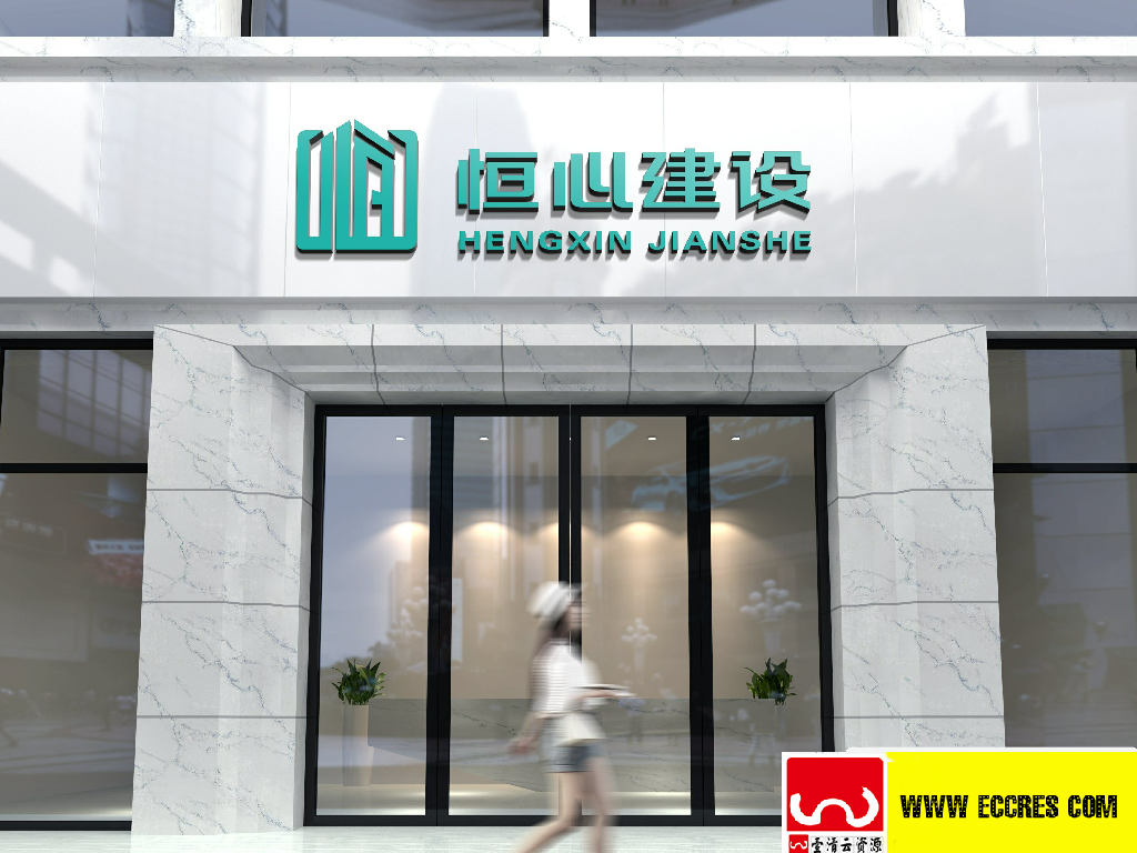 【S1836】【素材】76款门头智能贴图样机PSD设计素材源文件