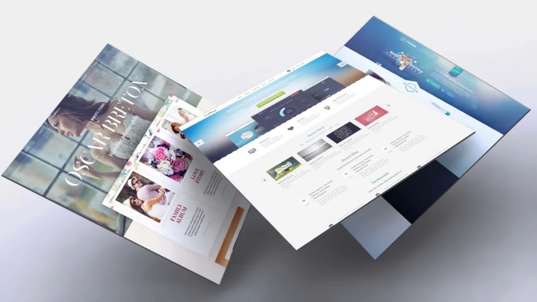【S1788】【素材】网页-APP三维页面PSD设计素材源文件