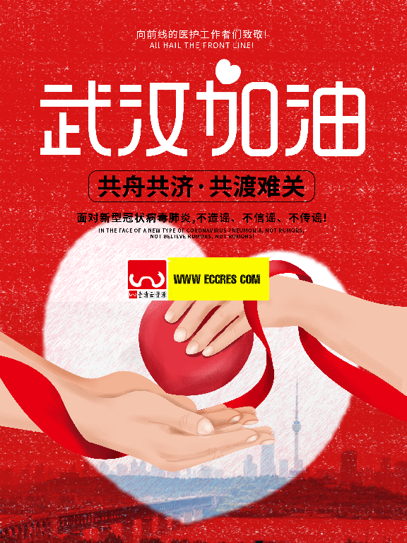 【S1939】【素材】武汉疫情专题海报PSD模板