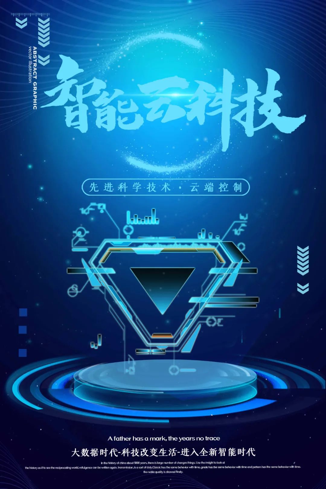 【S1862】【素材】科技海报PSD设计素材源文件