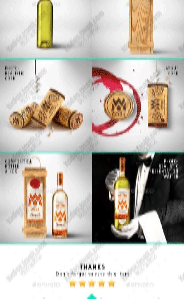 【S1896】【素材】葡萄酒品牌PSD样机设计素材源文件