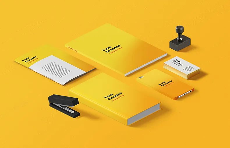 【S1831】【素材】时尚VI贴图智能样机02-88办公用品LOGO名片宣传册品牌模版PSD素材